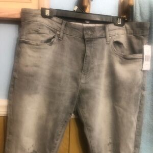 Casual Gray Washed Jeans